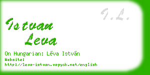 istvan leva business card
