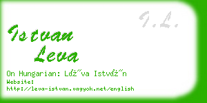 istvan leva business card